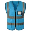 Reflective safety vests, management protective reflective vests, leadership multi-pocket construction site construction yellow vests, traffic safety suits, reflective vests, construction site vests, multi-pocket traffic safety protection, garden and sanitation construction site reflective vests Application Scenario